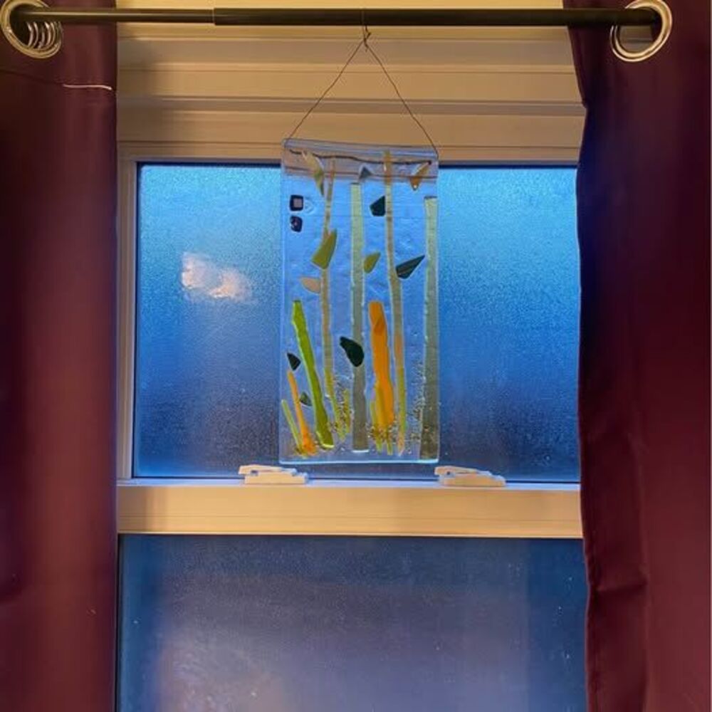 Handmade Fused Glass Suncatcher Window Hanging